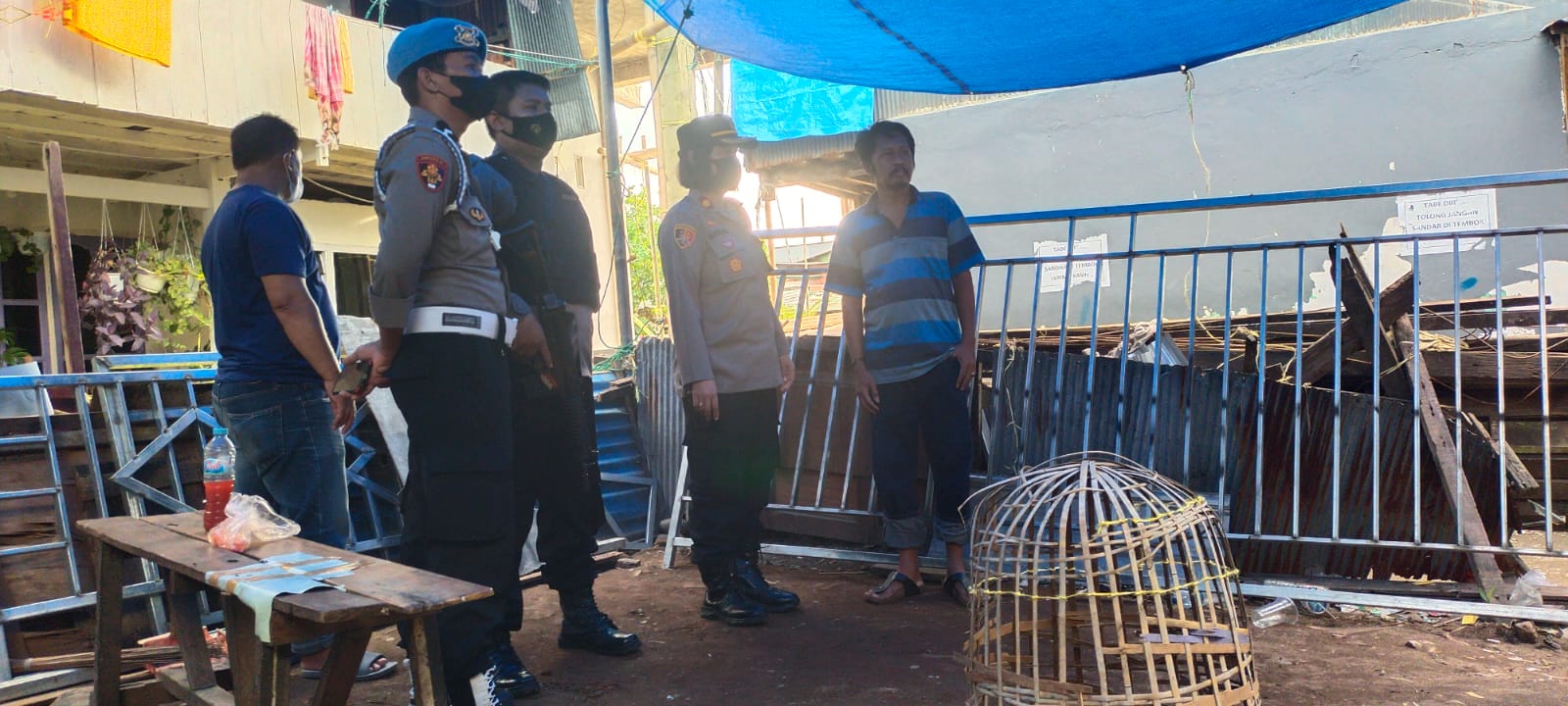 Polsek Mamajang Gerebek Lokasi yang Diduga Kerap Jadi Arena Judi Sabung Ayam 